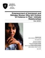 Empowerment of immigrant and refugee women who are victims of violence in their intimate relationships