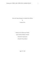 Stress and coping strategies for Canadian police officers