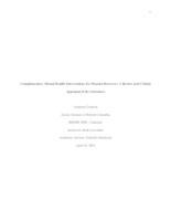 Complementary mental health interventions for disaster recovery: a review and critical appraisal of the literature