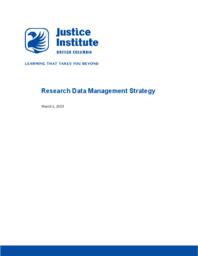 Research data management strategy