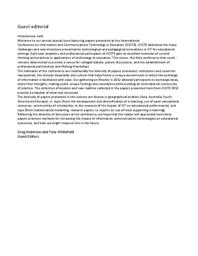 Guest editorial: special issue: creating impactful e-learning experiences