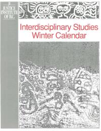 Interdisciplinary studies winter calendar January to April 1992