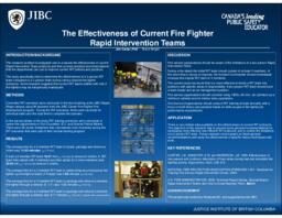 The effectiveness of current fire fighter rapid intervention teams
