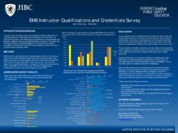 EMS instructor qualifications and credentials survey