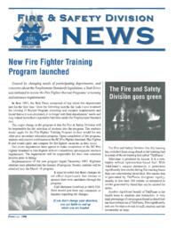 Fire & safety division news February 1998