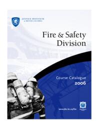 Fire and safety division 2006 course catalogue
