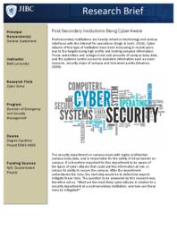 Post-secondary cyber-aware to cyber-crimes