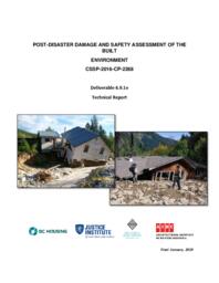 Post-disaster damage and safety assessment of the built environment