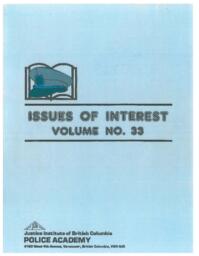 Issues of interest Vol. 33, January 1989