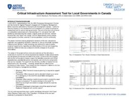 Critical infrastructure assessment tool for local governments in Canada