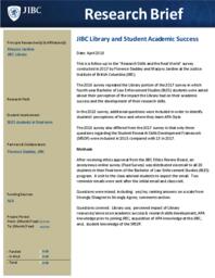 JIBC Library and Student Academic Success