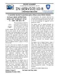 In service: 10-8 Vol.6: Iss.5, 2006