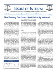 Issues of interest Vol. 48, No. 3, July 1997