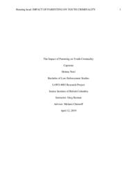 The impact of parenting on youth criminality