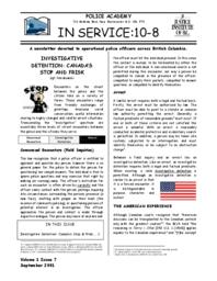 In service: 10-8 Vol.1: Iss.7, 2001