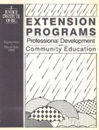 Extension programs schedule September - December, 1990