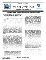 In service: 10-8 Vol.8: Iss.2, 2008