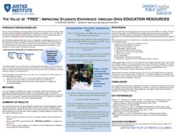 The value of “free”: improving students experience through open education resources