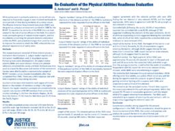 Re-evaluation of the physical abilities readiness evaluation