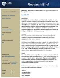 Eyewitness testimonies in North America: the contributing factors of wrongful convictions