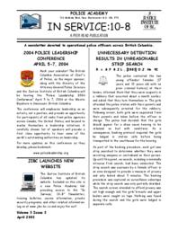 In service: 10-8 Vol.3: Iss.3, 2003