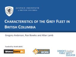 Characteristics of the grey fleet in British Columbia
