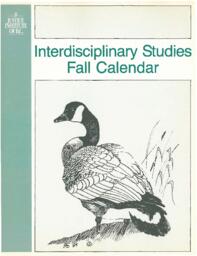 Interdisciplinary studies fall calendar September to December 1991
