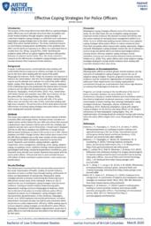 Effective coping strategies for police officers