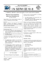 In service: 10-8 Vol.1: Iss.5, 2001