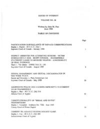 Issues of interest Vol. 36, June 1990