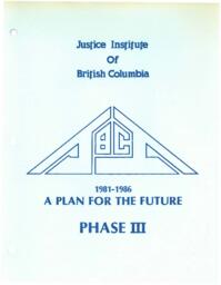 1981-1986 a plan for the future phase III