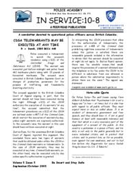 In service: 10-8 Vol.5: Iss.5, 2005