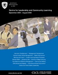 Centre for leadership and community learning calendar September 2004 to August 2005