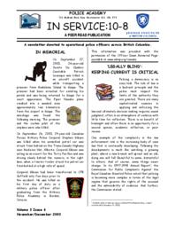 In service: 10-8 Vol.3: Iss.6, 2003