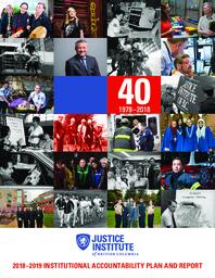 Institutional accountability plan and report 2018-2019