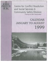 Centre for conflict resolution and social services & community safety division calendar January to August 1999