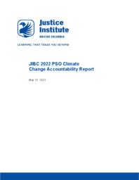 JIBC 2022 PSO climate change accountability report