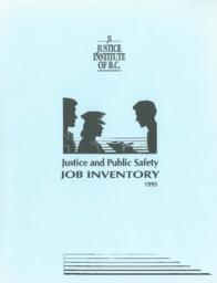 Justice and public safety job inventory 1995