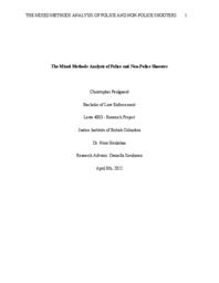 The mixed methods analysis of police and non-police shooters