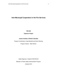 Inter-municipal cooperation in the fire services