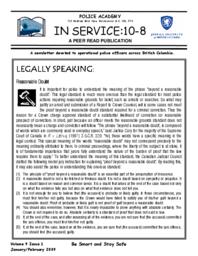 In service: 10-8 Vol.9: Iss.1, 2009