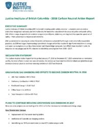 2016 carbon neutral action report
