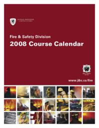 Fire & safety division 2008 course calendar