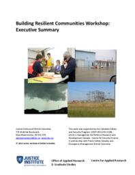 Building resilient communities workshop: executive summary