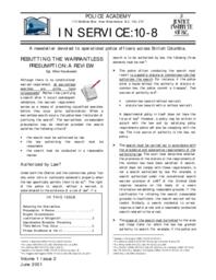 In service: 10-8 Vol.1: Iss.2, 2001