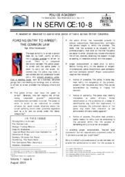 In service: 10-8 Vol.1: Iss.6, 2001