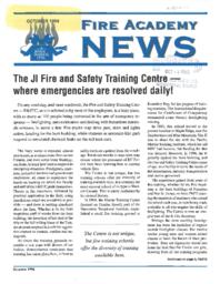 Fire academy news October 1996