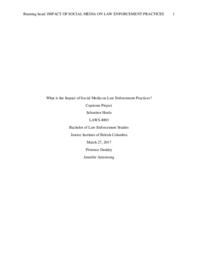 What is the impact of social media on law enforcement practices?