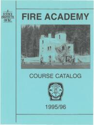 Fire academy course catalog 1995-96