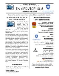 In service: 10-8 Vol.4: Iss.1, 2004